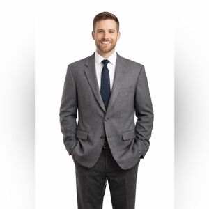 Gianfranco Ruffini Sports Coat 44R Cashmere Lambswool Blazer 2 Button Ja…